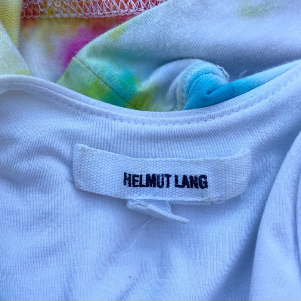 Helmut Lang cutout detail micromodal tie dye bra crop top size P XS - Picture 11 of 15